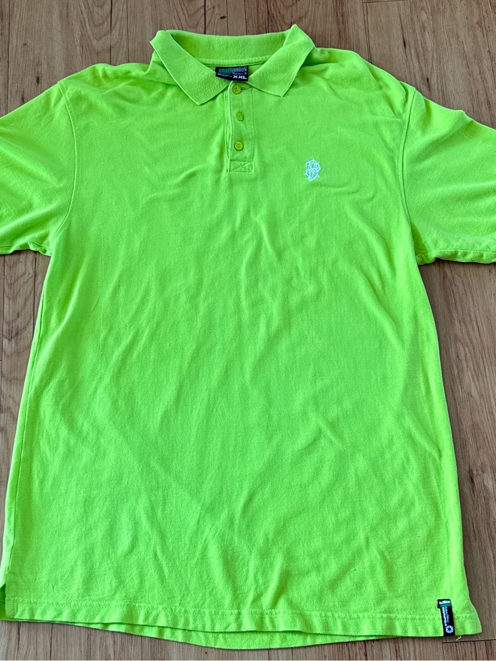 VINTAGE South Pole Polo Shirt Mens XXL Green Short Sleeve Solid